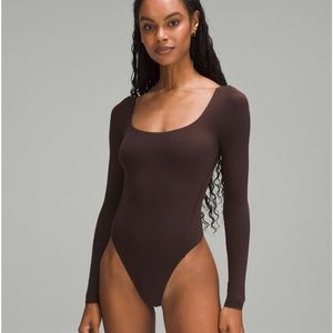 Lululemon wonder most Lulu bodysuit in espresso